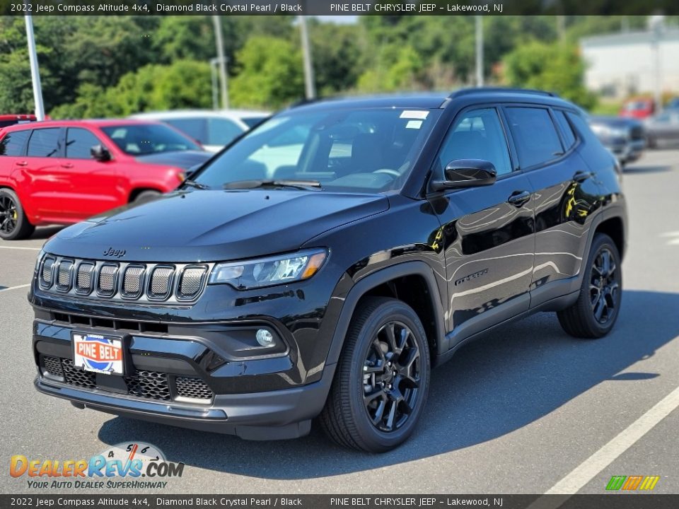 2022 Jeep Compass Altitude 4x4 Diamond Black Crystal Pearl / Black Photo #1