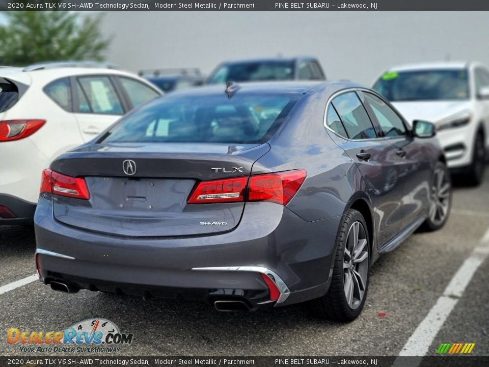 2020 Acura TLX V6 SH-AWD Technology Sedan Modern Steel Metallic / Parchment Photo #7