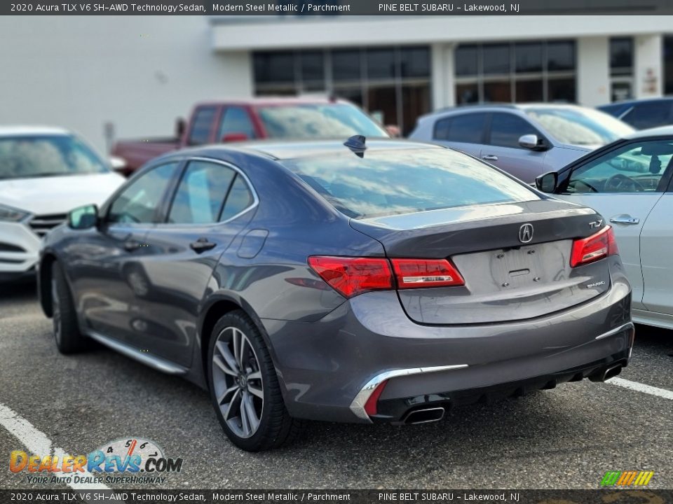 2020 Acura TLX V6 SH-AWD Technology Sedan Modern Steel Metallic / Parchment Photo #9