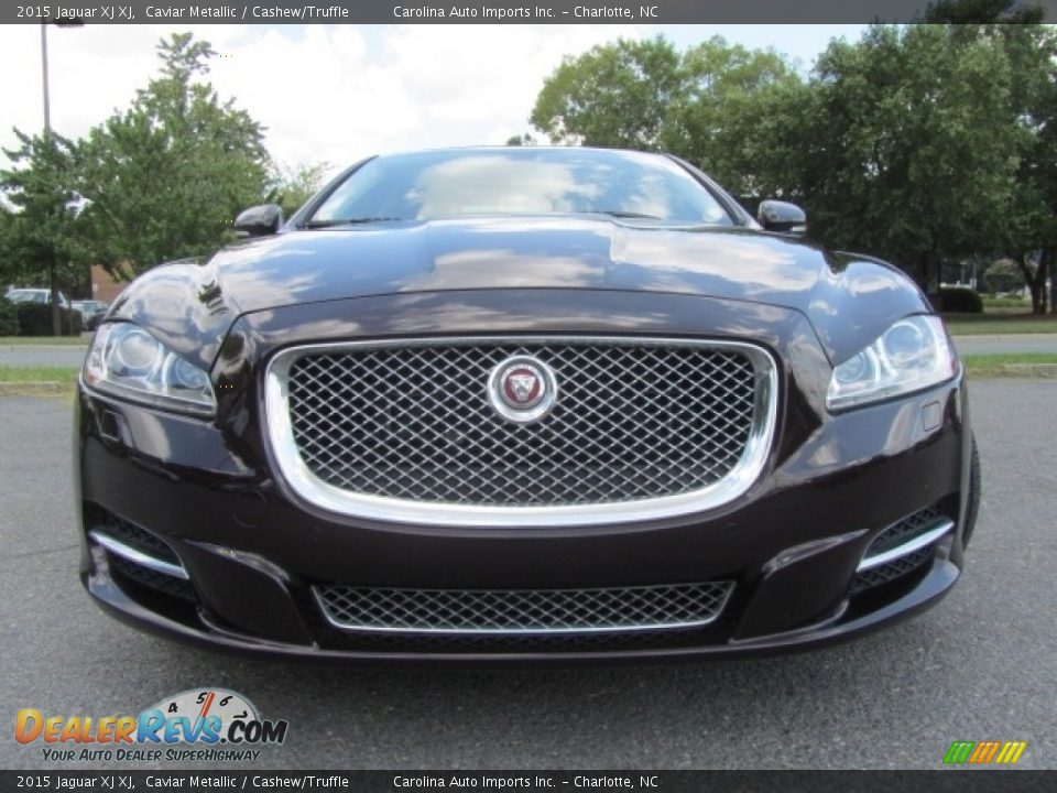 2015 Jaguar XJ XJ Caviar Metallic / Cashew/Truffle Photo #4