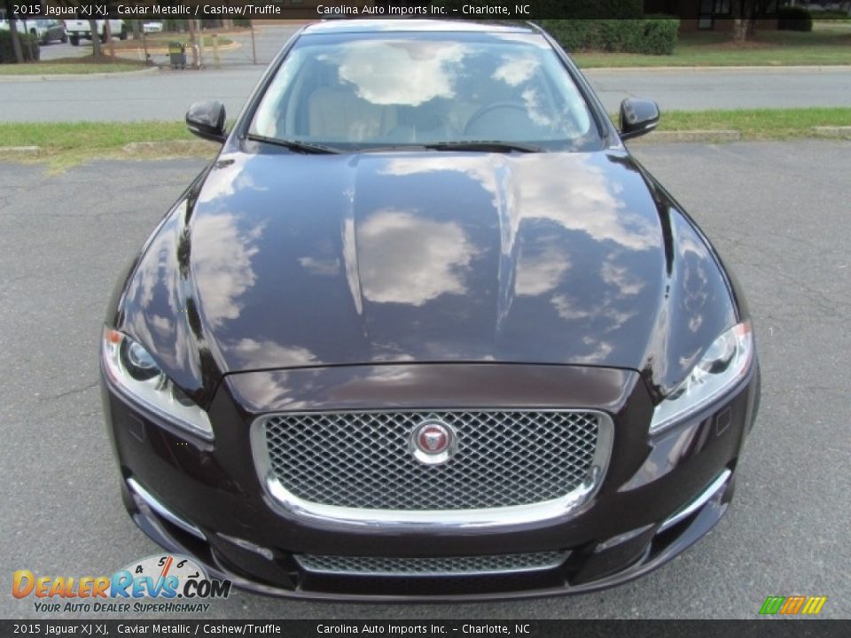 2015 Jaguar XJ XJ Caviar Metallic / Cashew/Truffle Photo #5