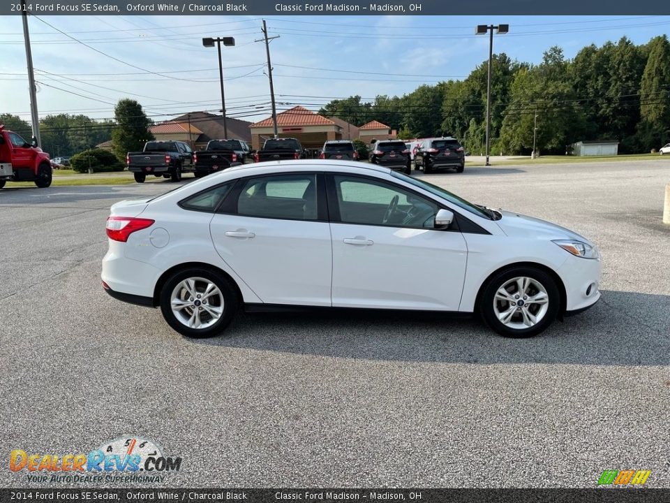 2014 Ford Focus SE Sedan Oxford White / Charcoal Black Photo #4