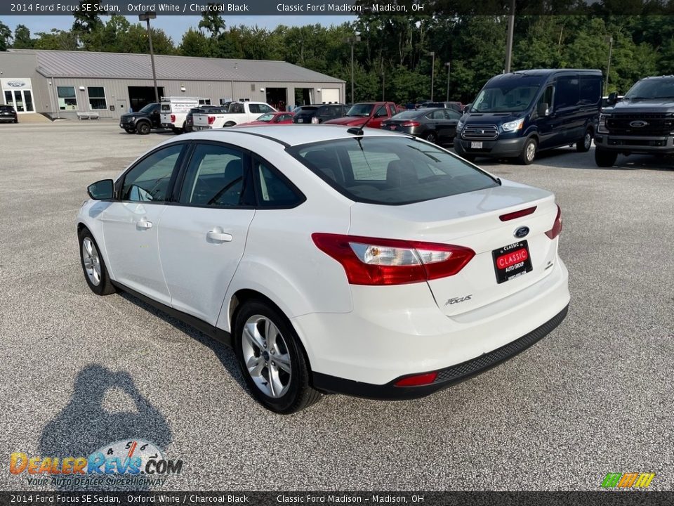 2014 Ford Focus SE Sedan Oxford White / Charcoal Black Photo #6