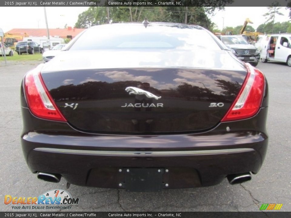 2015 Jaguar XJ XJ Caviar Metallic / Cashew/Truffle Photo #9