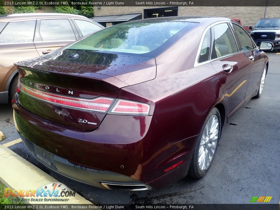 2013 Lincoln MKZ 2.0L EcoBoost FWD Bordeaux Reserve / Light Dune Photo #4