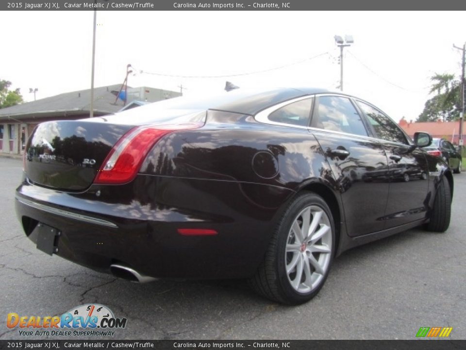 2015 Jaguar XJ XJ Caviar Metallic / Cashew/Truffle Photo #10