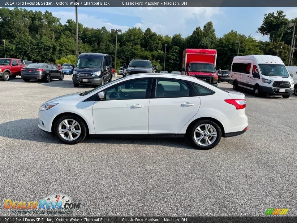 2014 Ford Focus SE Sedan Oxford White / Charcoal Black Photo #7