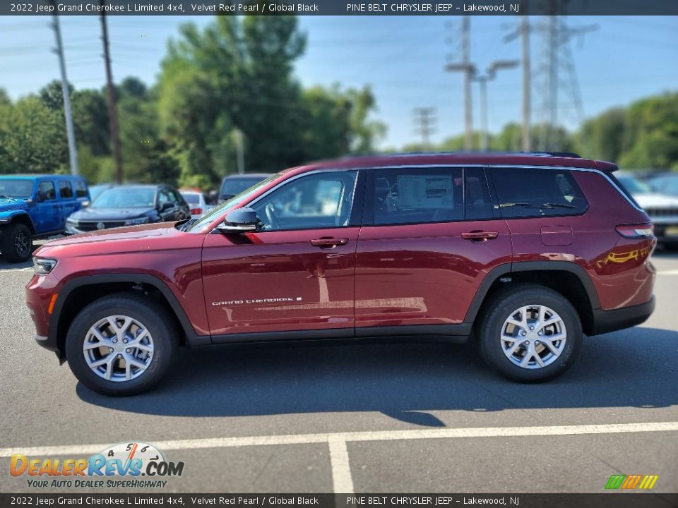 2022 Jeep Grand Cherokee L Limited 4x4 Velvet Red Pearl / Global Black Photo #3