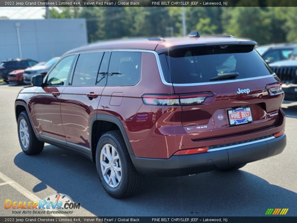 2022 Jeep Grand Cherokee L Limited 4x4 Velvet Red Pearl / Global Black Photo #4