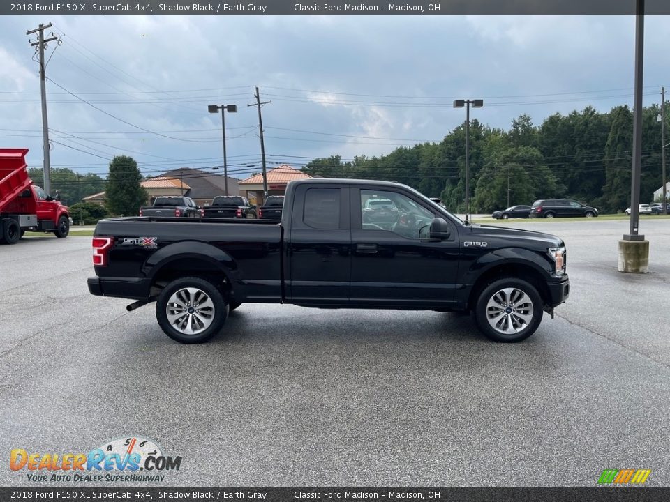 2018 Ford F150 XL SuperCab 4x4 Shadow Black / Earth Gray Photo #4