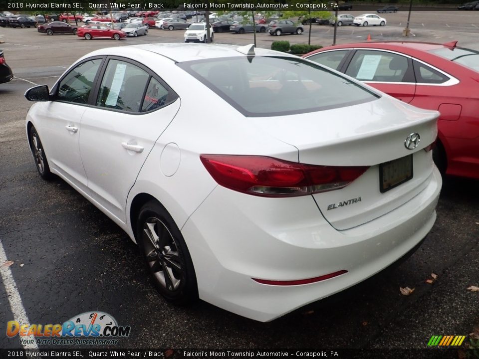 2018 Hyundai Elantra SEL Quartz White Pearl / Black Photo #2