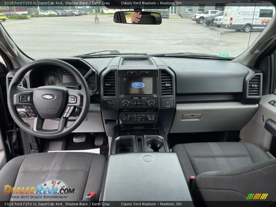 2018 Ford F150 XL SuperCab 4x4 Shadow Black / Earth Gray Photo #10