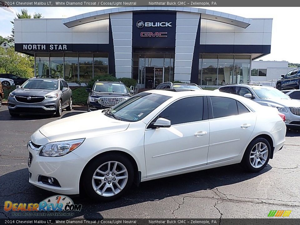 2014 Chevrolet Malibu LT White Diamond Tricoat / Cocoa/Light Neutral Photo #1