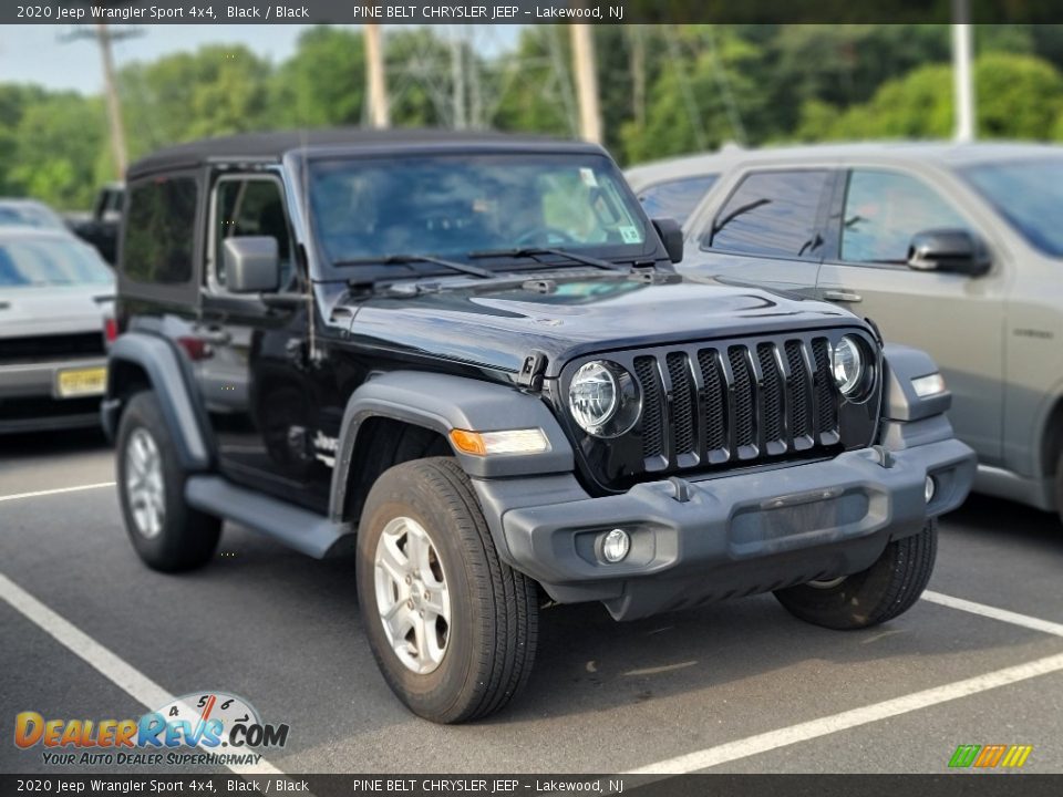 2020 Jeep Wrangler Sport 4x4 Black / Black Photo #4