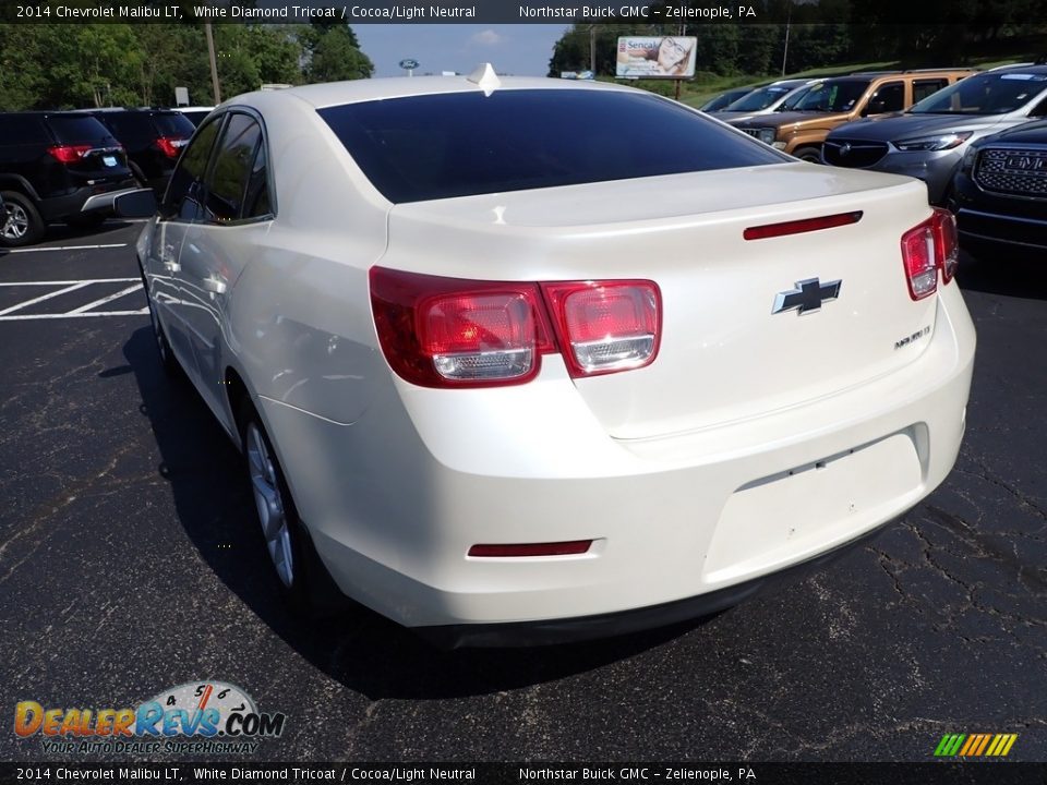 2014 Chevrolet Malibu LT White Diamond Tricoat / Cocoa/Light Neutral Photo #4