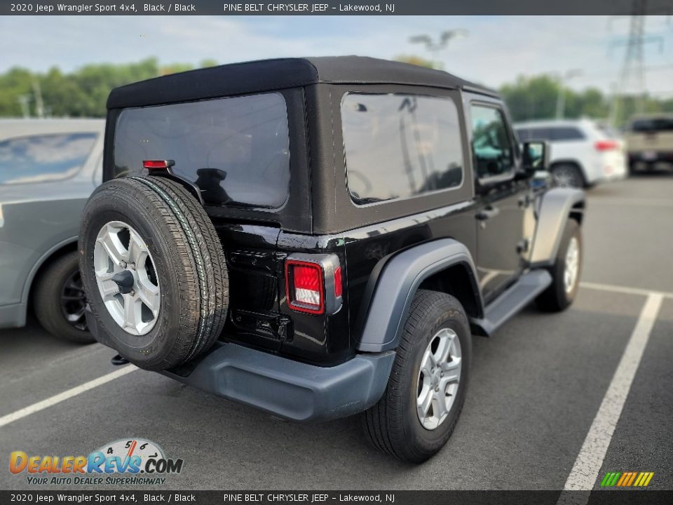 2020 Jeep Wrangler Sport 4x4 Black / Black Photo #6