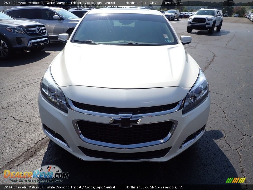 2014 Chevrolet Malibu LT White Diamond Tricoat / Cocoa/Light Neutral Photo #11