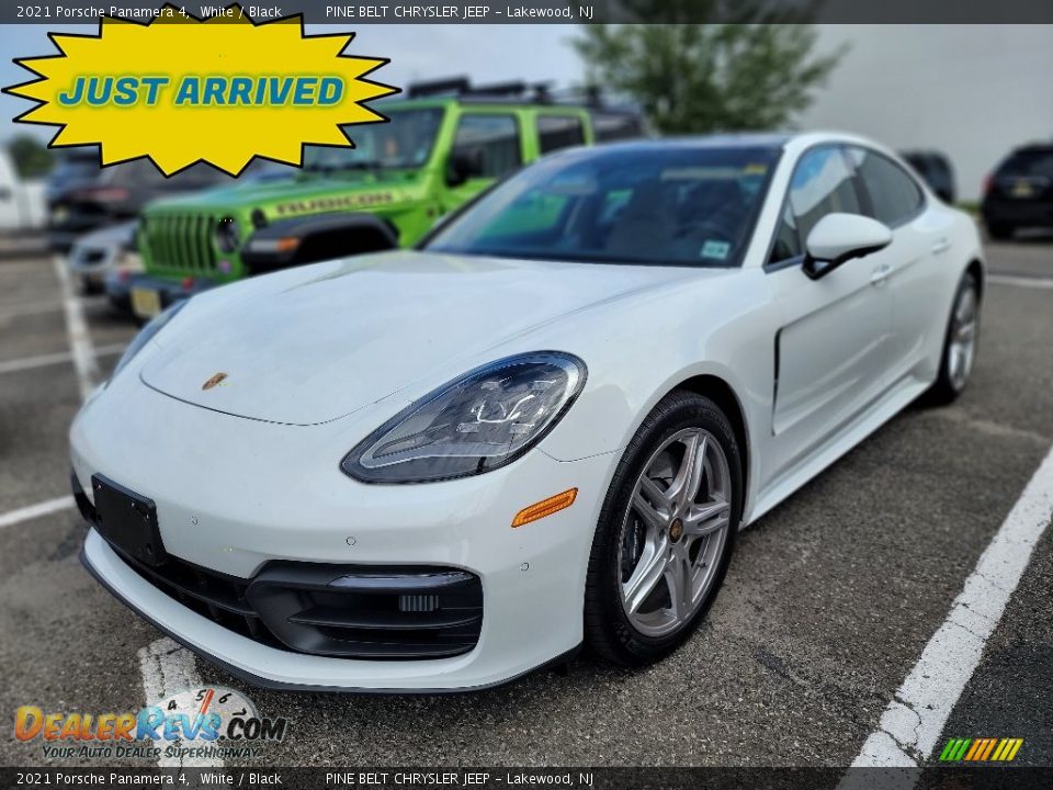 2021 Porsche Panamera 4 White / Black Photo #1