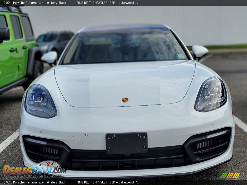 2021 Porsche Panamera 4 White / Black Photo #3