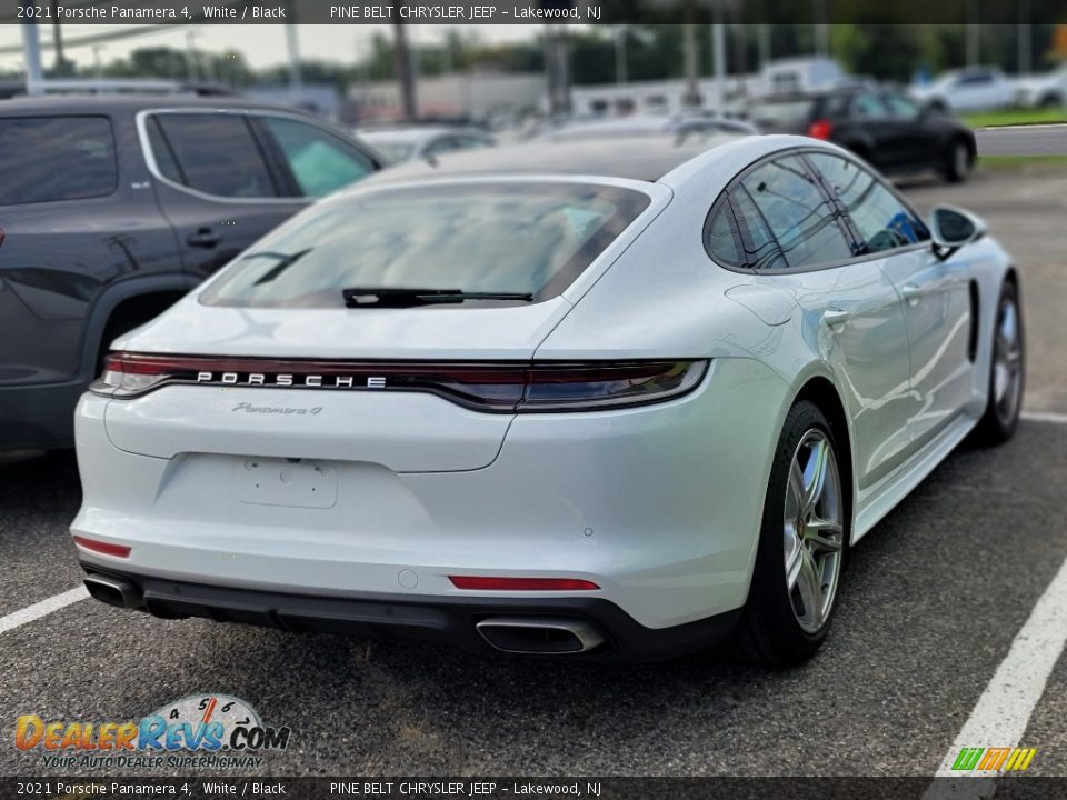 2021 Porsche Panamera 4 White / Black Photo #6