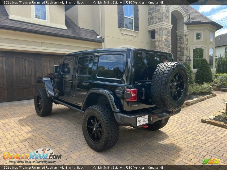 2021 Jeep Wrangler Unlimited Rubicon 4x4 Black / Black Photo #3