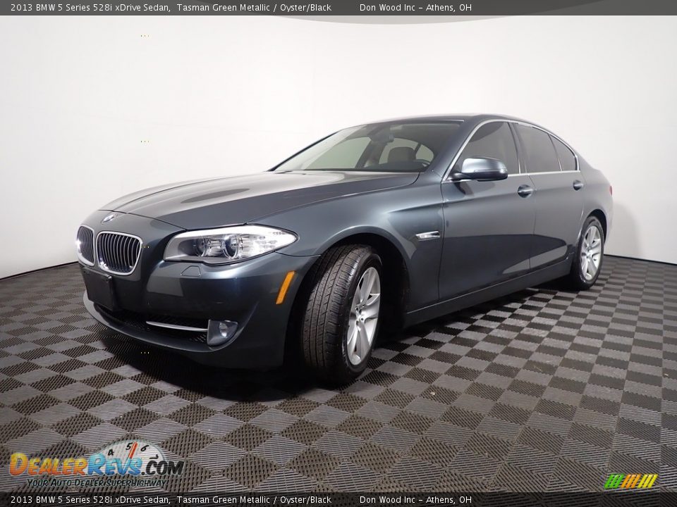 2013 BMW 5 Series 528i xDrive Sedan Tasman Green Metallic / Oyster/Black Photo #9