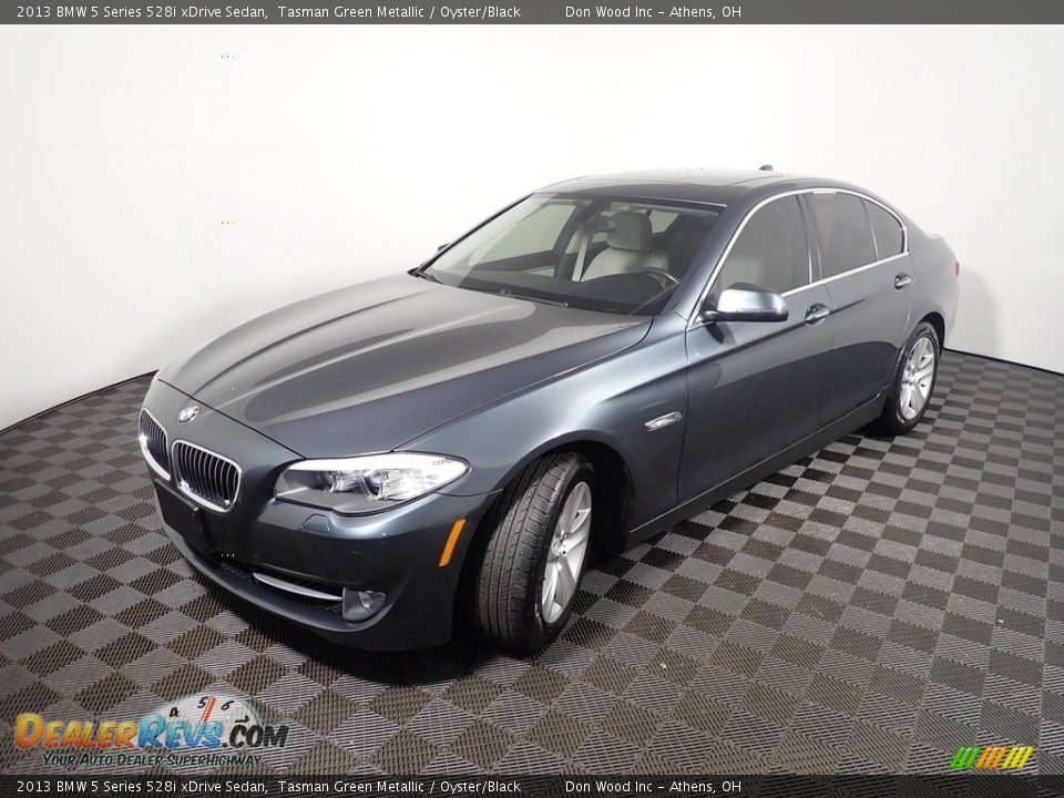 2013 BMW 5 Series 528i xDrive Sedan Tasman Green Metallic / Oyster/Black Photo #10