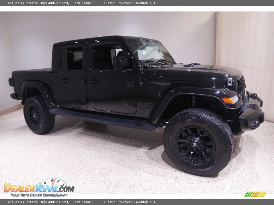 2021 Jeep Gladiator High Altitude 4x4 Black / Black Photo #1