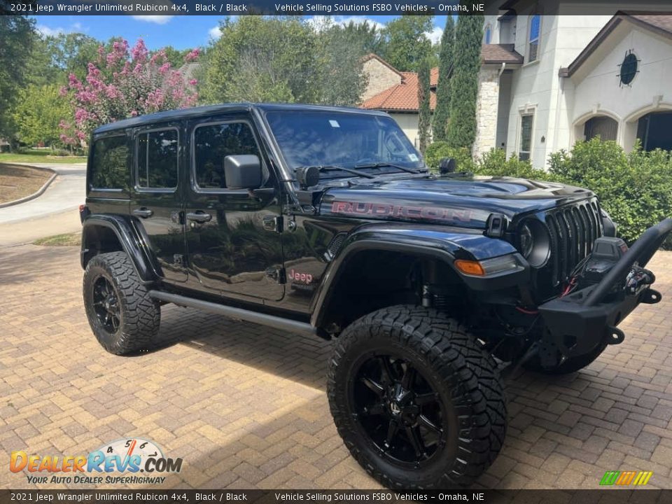 2021 Jeep Wrangler Unlimited Rubicon 4x4 Black / Black Photo #8