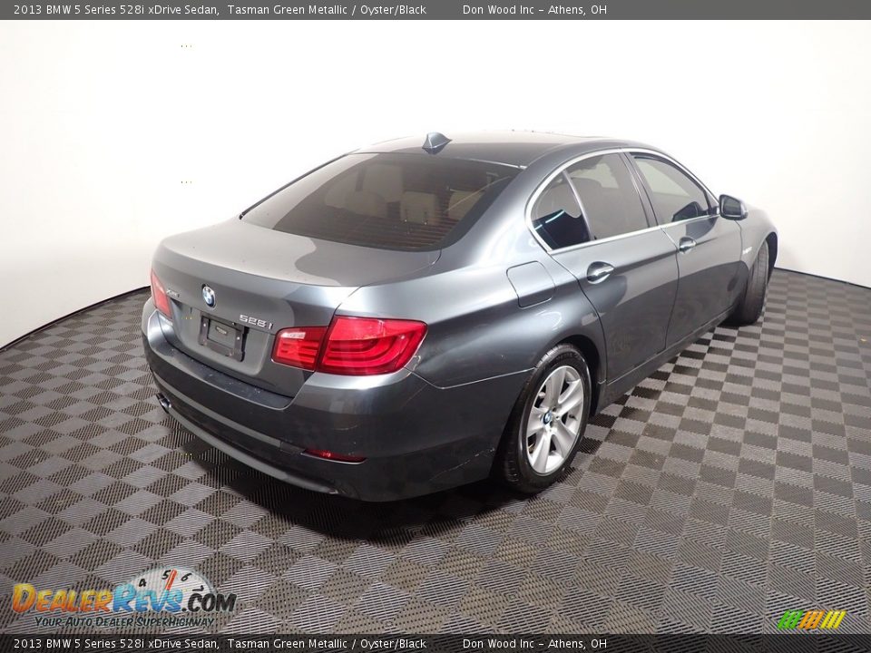 2013 BMW 5 Series 528i xDrive Sedan Tasman Green Metallic / Oyster/Black Photo #18