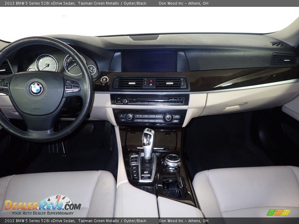 2013 BMW 5 Series 528i xDrive Sedan Tasman Green Metallic / Oyster/Black Photo #24