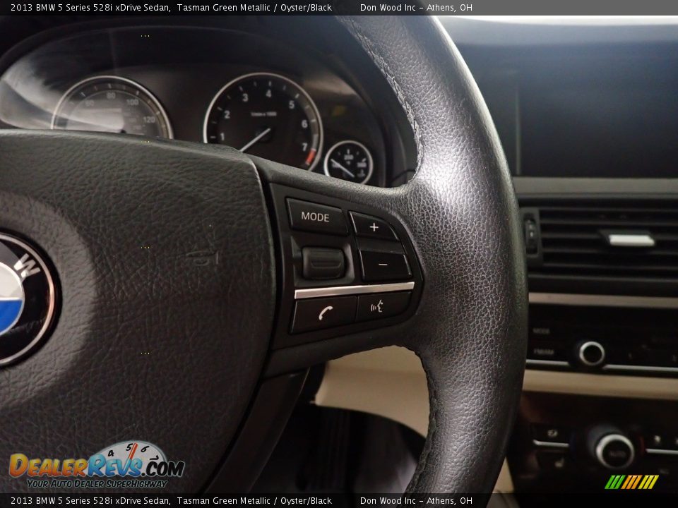 2013 BMW 5 Series 528i xDrive Sedan Tasman Green Metallic / Oyster/Black Photo #29