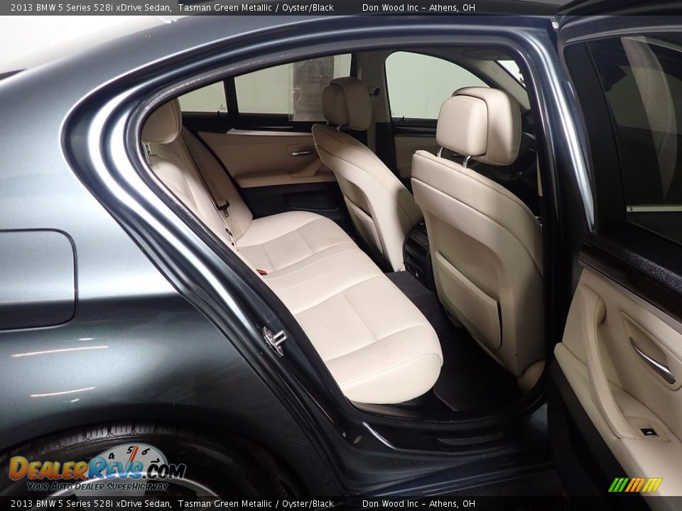2013 BMW 5 Series 528i xDrive Sedan Tasman Green Metallic / Oyster/Black Photo #35