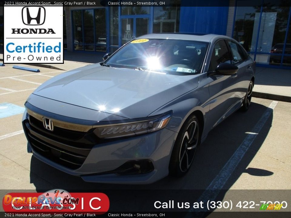 2021 Honda Accord Sport Sonic Gray Pearl / Black Photo #1