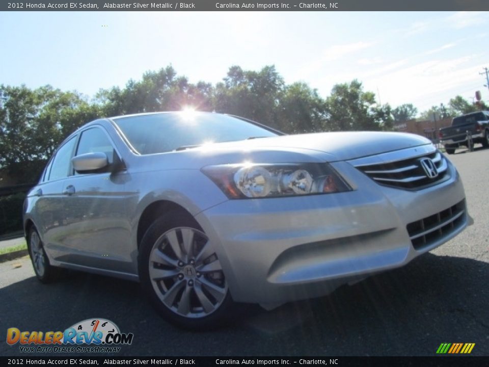2012 Honda Accord EX Sedan Alabaster Silver Metallic / Black Photo #1