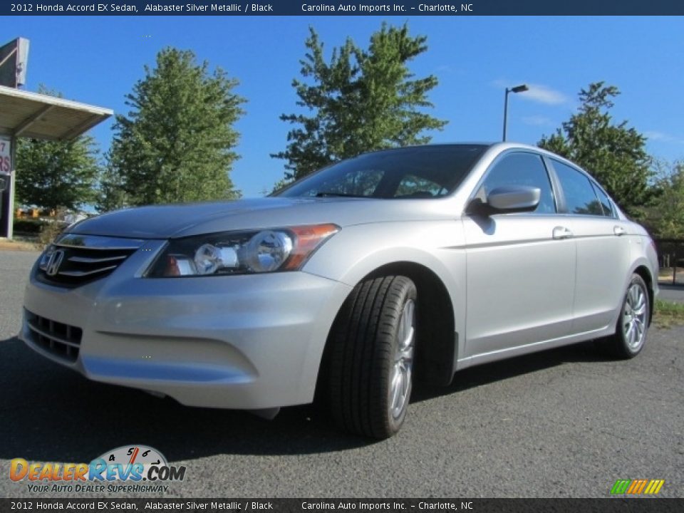 2012 Honda Accord EX Sedan Alabaster Silver Metallic / Black Photo #6