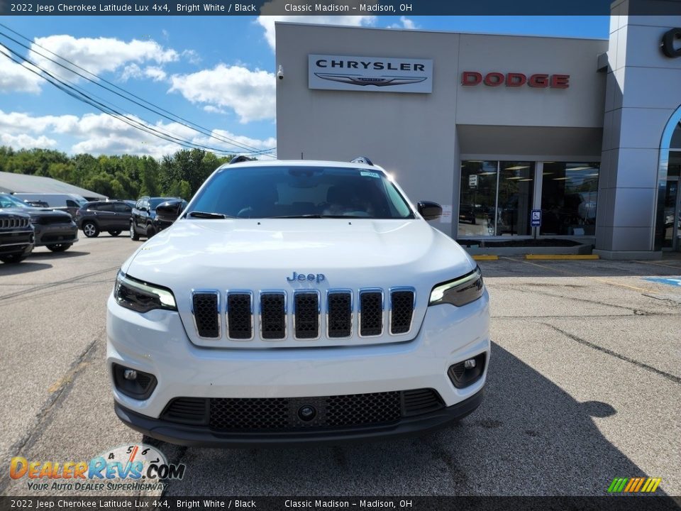 2022 Jeep Cherokee Latitude Lux 4x4 Bright White / Black Photo #7