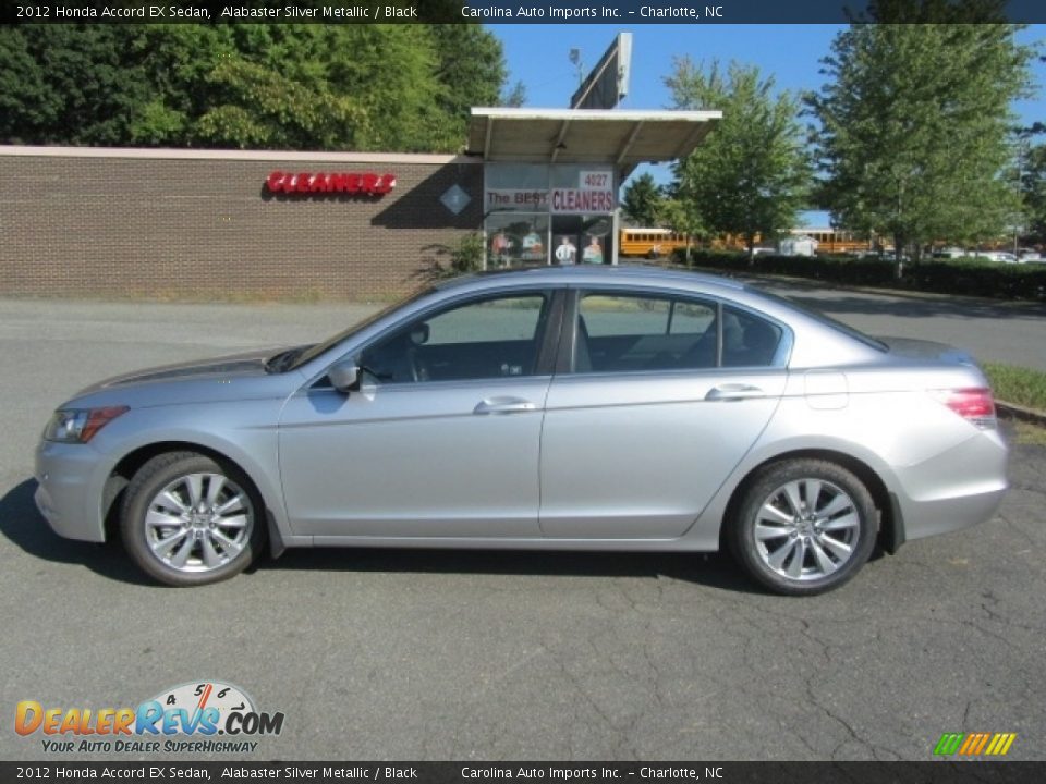 2012 Honda Accord EX Sedan Alabaster Silver Metallic / Black Photo #7