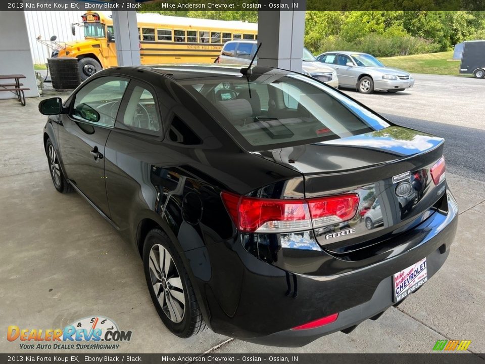 2013 Kia Forte Koup EX Ebony Black / Black Photo #7