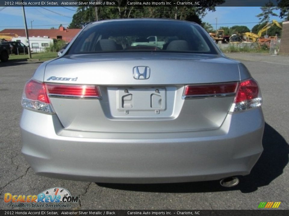 2012 Honda Accord EX Sedan Alabaster Silver Metallic / Black Photo #9
