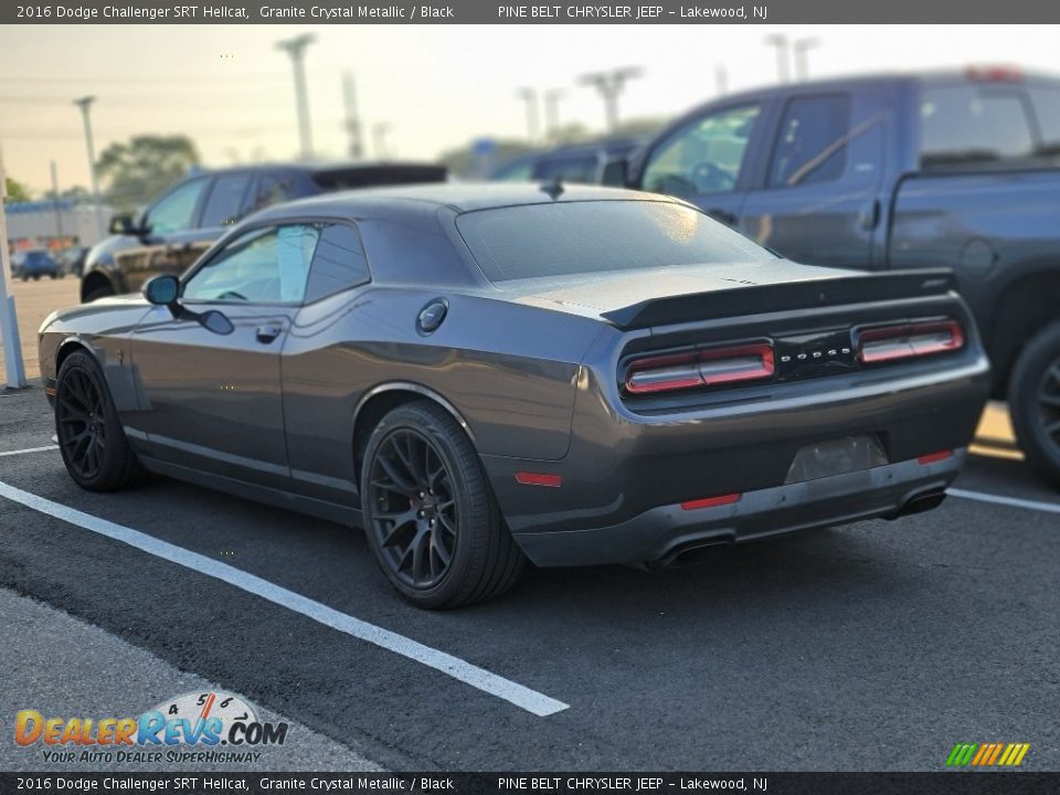 2016 Dodge Challenger SRT Hellcat Granite Crystal Metallic / Black Photo #8