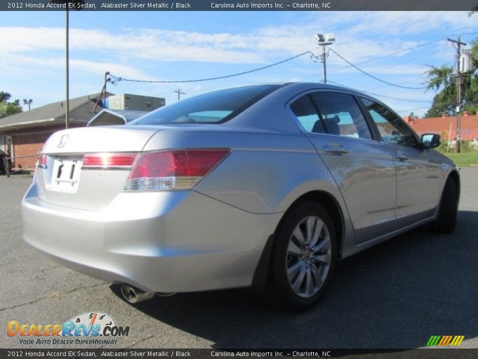 2012 Honda Accord EX Sedan Alabaster Silver Metallic / Black Photo #10