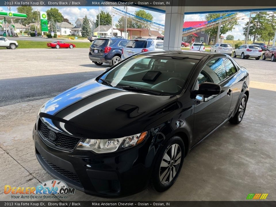 2013 Kia Forte Koup EX Ebony Black / Black Photo #8