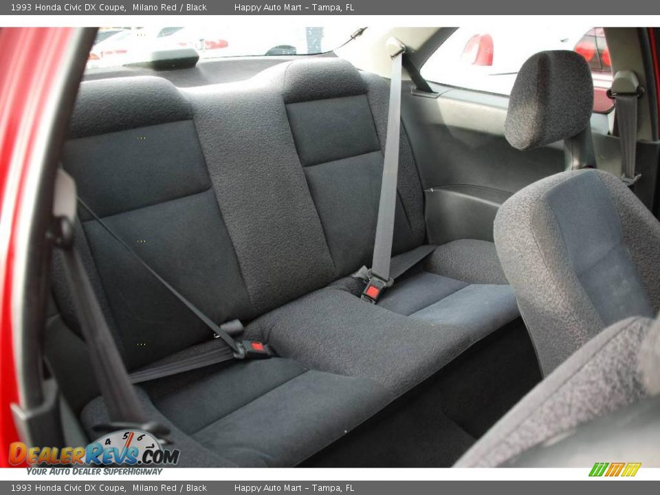 1993 Honda Civic DX Coupe Milano Red / Black Photo #16