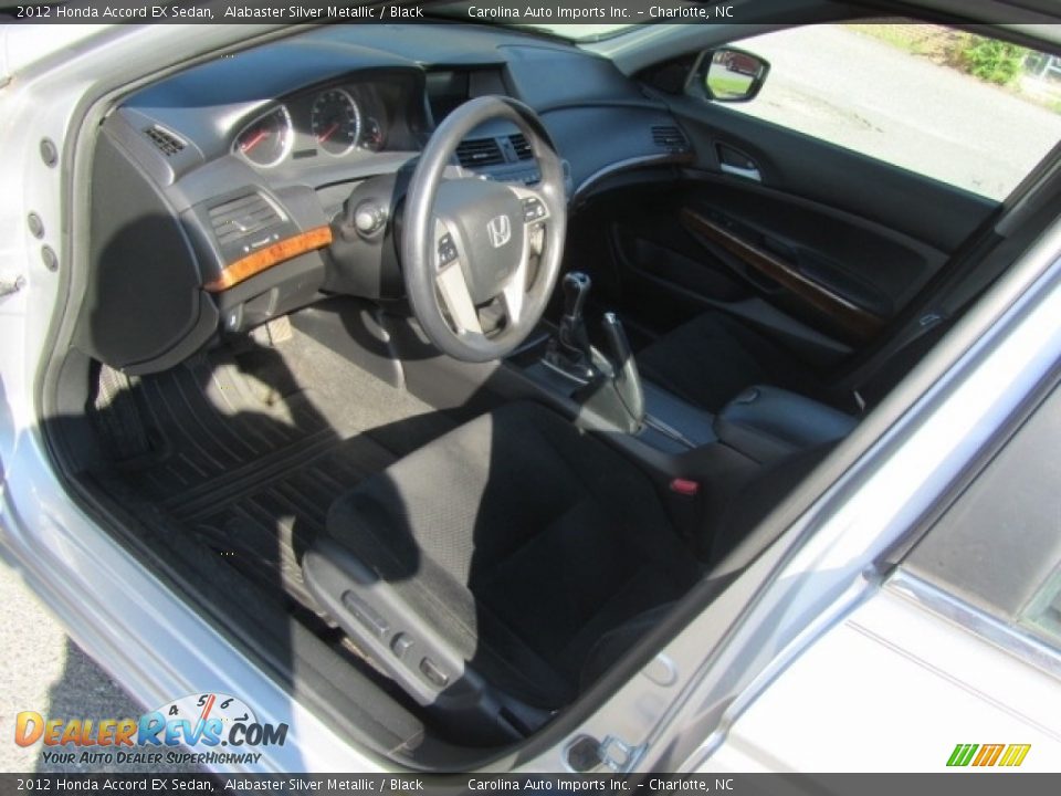 2012 Honda Accord EX Sedan Alabaster Silver Metallic / Black Photo #16