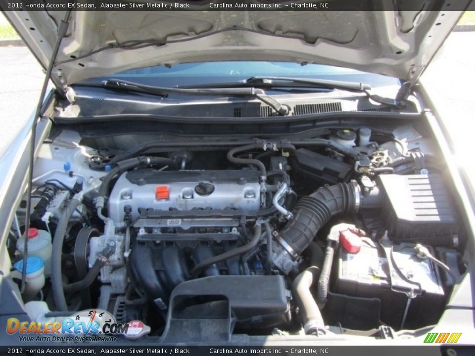 2012 Honda Accord EX Sedan Alabaster Silver Metallic / Black Photo #25