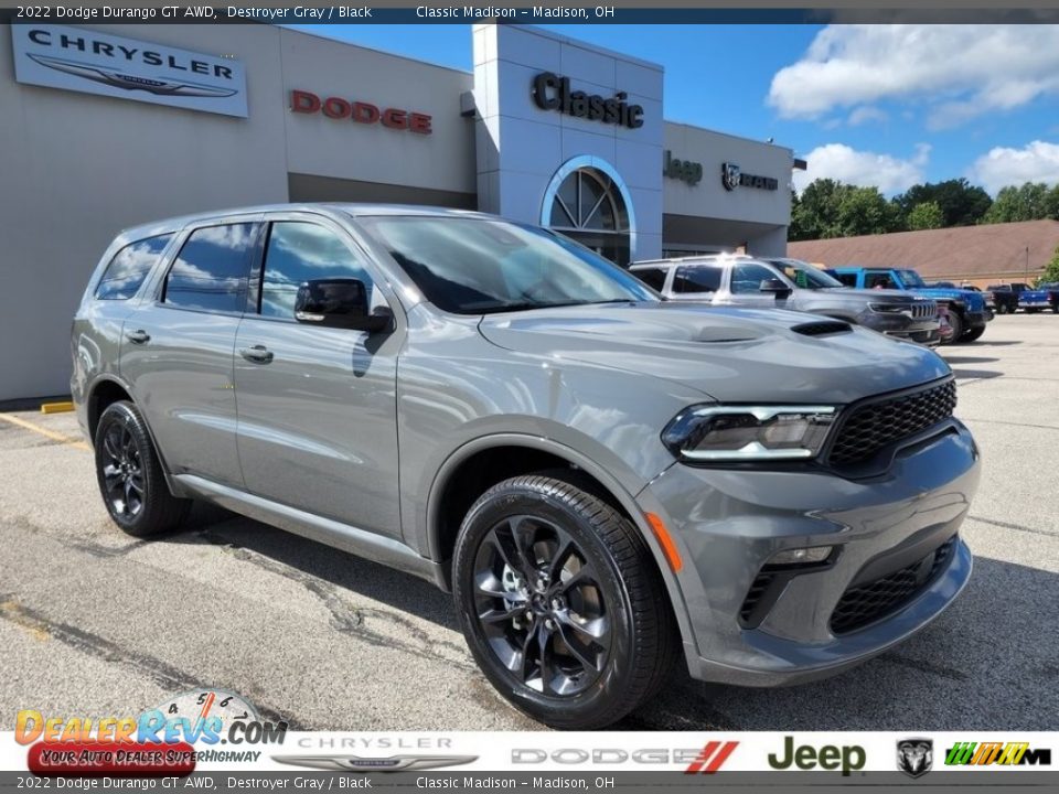 2022 Dodge Durango GT AWD Destroyer Gray / Black Photo #1