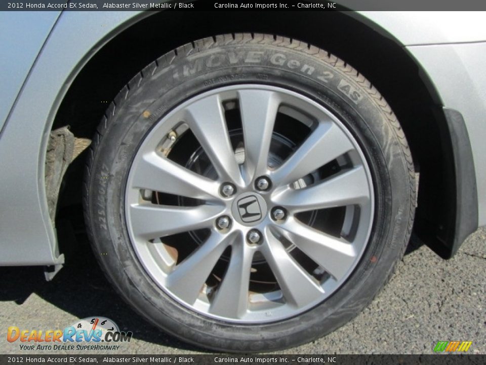 2012 Honda Accord EX Sedan Alabaster Silver Metallic / Black Photo #26