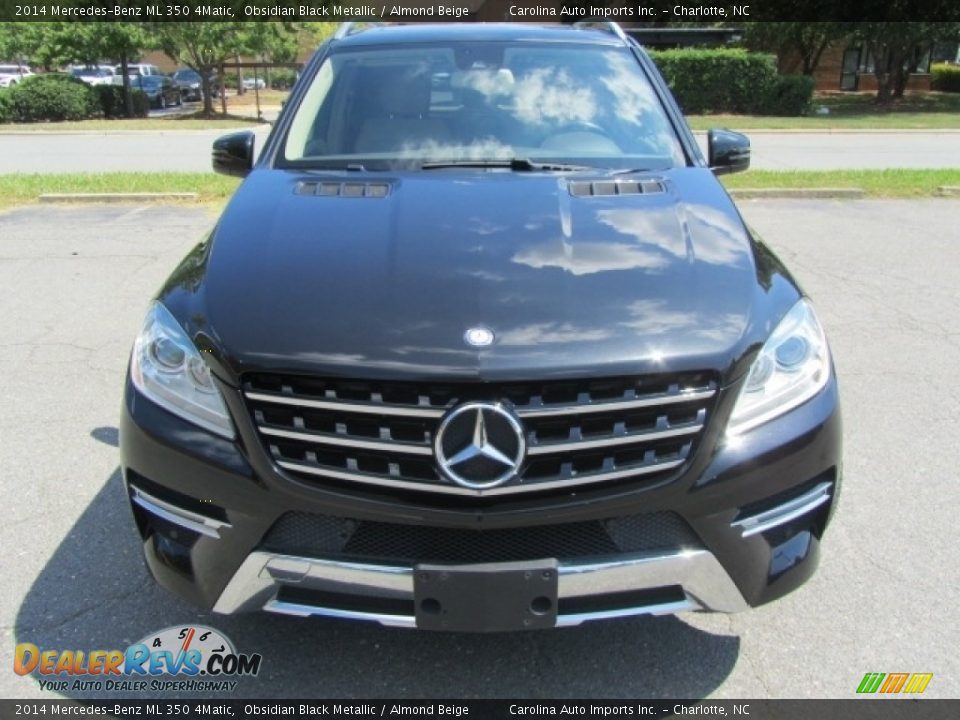 2014 Mercedes-Benz ML 350 4Matic Obsidian Black Metallic / Almond Beige Photo #5