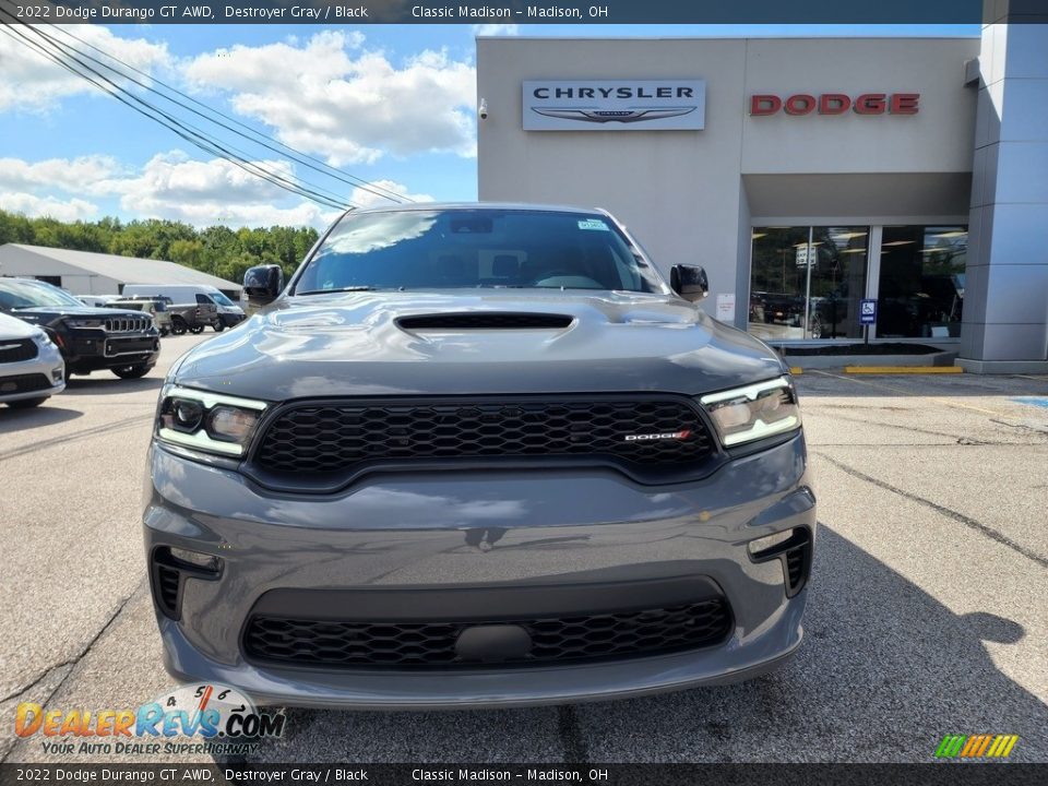 2022 Dodge Durango GT AWD Destroyer Gray / Black Photo #8